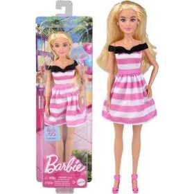 BARBIE BIONDA VESTITO ROSA E BIANCO