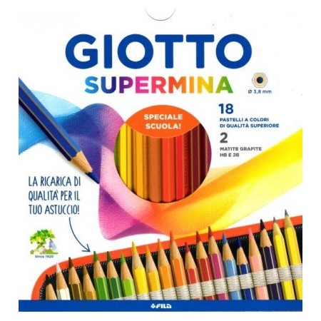 PASTELLI GIOTTO SUPERMINA X18