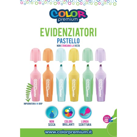 EVIDENZIATORI GRIP COLOR PREMIUM ARANCIO PASTELLO