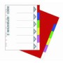 SEPARATORI IN PPL A4 6 TASCHE COLORATI