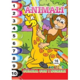 ALBUM DA COLORARE ANIMALI DELLA FORESTA