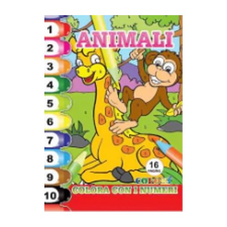 ALBUM DA COLORARE ANIMALI DELLA FORESTA