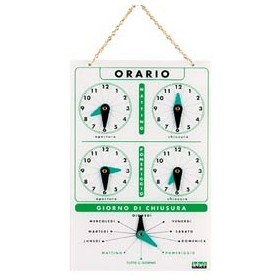 CARTELLI ORARIO PLASTICA