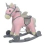 CAVALLO A DONDOLO CON RUOTE ROSA