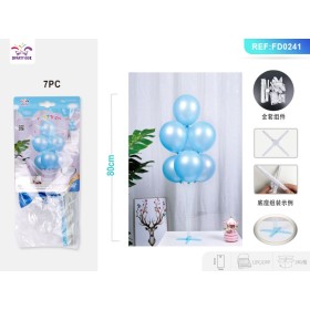 SET PALLONCINI AZZURRI 80 CM. PZ.7