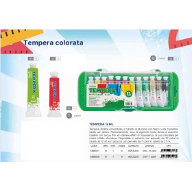 COLORI TEMPERA 12 ML X 12 ASSORTITI