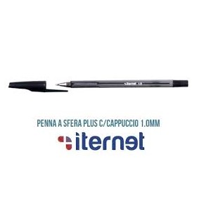 BIRO A SFERA BLU C/TAPPO ITERNET