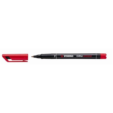 PENNARELLI OHP PEN STABILO ROSSI P. FINE PZ 10
