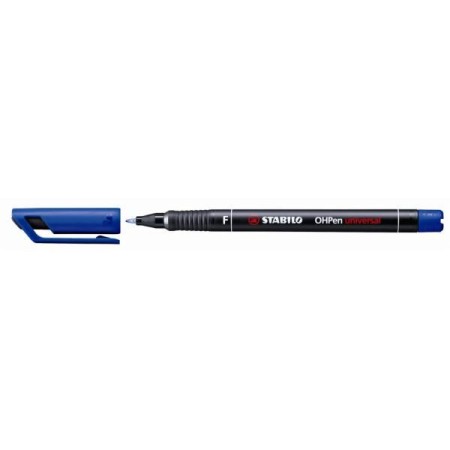 PENNARELLI OHP PEN STABILO BLU P. FINE PZ 10