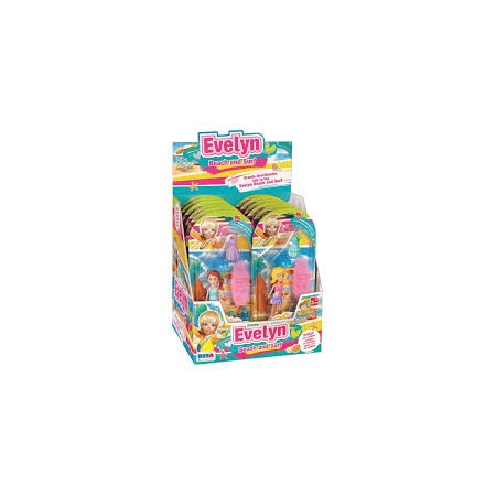 BAMBOLA EVELYN MINI DOLL CM.9 ACCESS. SPIAGGIA