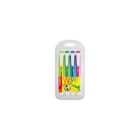 BLISTER EVIDENZIATORI STABILO X4 FLUO
