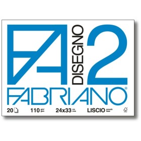 BLOCCHI FABRIANO F2 24X33 RUV. 20FF