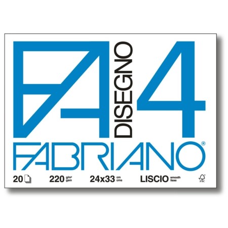 BLOCCHI FABRIANO F4 24X33 LISC. 20FF.