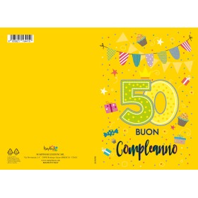 BIGLIETTI MARPIMAR BUON COMPLEANNO 50 ANNI