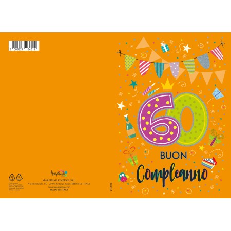 BIGLIETTI MARPIMAR 60  COMPLEANNO