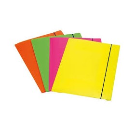CARPETTE 3 LEMBI IN PPL CON ELASTICO COLORI FLUO