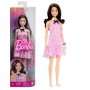 BARBIE FASHIONISTAS CON VESTITO A QUADRETTI ROSA