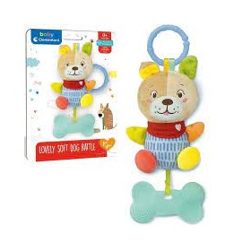 SOFT DOG RATTLE