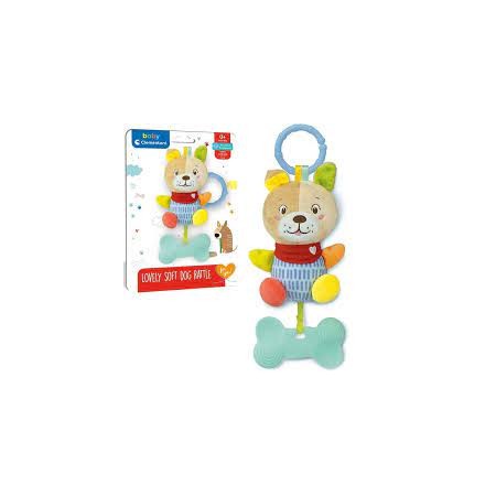 SOFT DOG RATTLE