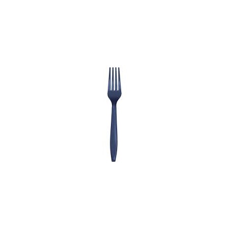 FORCHETTE IN PLASTICA BLU PZ.24