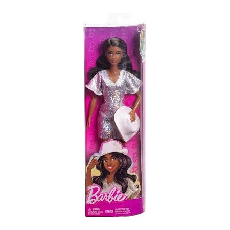 BARBIE FASHIONISTAS VESTITO ARGENTATO