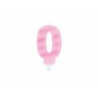 CANDELE GLITTER ROSA N. 0