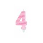 CANDELE GLITTER ROSA N. 4