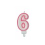 CANDELE CM 8 ROSA/BIANCA N6