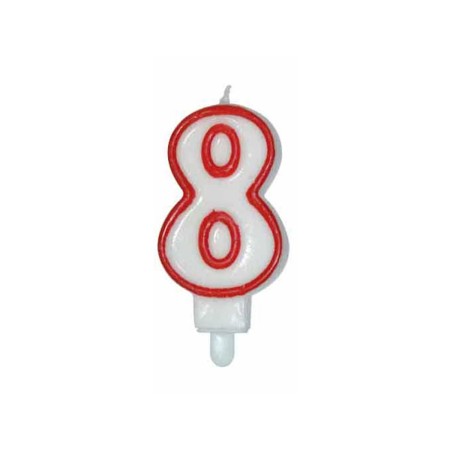 CANDELE CM 8 ROSSA/BIANCA N8