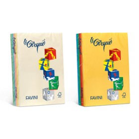 CARTONCINI A4 160GR 5 COL. ASS. TENUI FAVINI