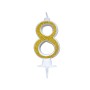 CANDELE CM 7 ORO GLITTER N8