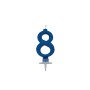 CANDELE CM 7 BLU GLITTER N8