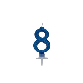 CANDELE CM 7 BLU GLITTER N8