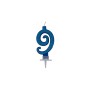 CANDELE CM 7 BLU GLITTER N9