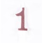 CANDELE CM 7 ROSA GLITTER N1