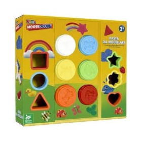 PLASTILINA MORBIDA SET GEOMETRICO 6X56 GR C/6 FORMINE