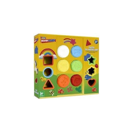 PLASTILINA MORBIDA SET GEOMETRICO 6X56 GR C/6 FORMINE