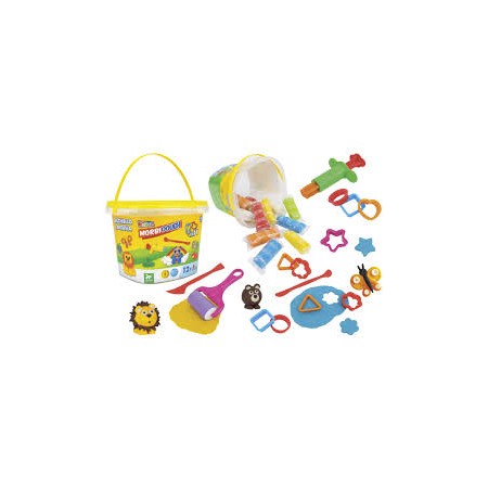 SECCHIELLO PLASTILINA 10 PZ DA 50GR
