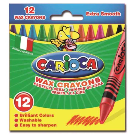 PASTELLI CERA X 12 CARIOCA