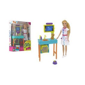 FASHION DOLL VETERINARIA C/CANE E ACCESSORI