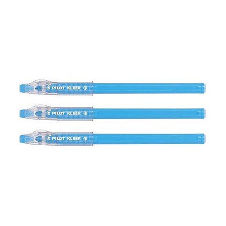 BIRO PILOT CANCELLIBILI KLEER AZZURRO