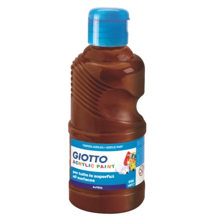 COLORI TEMP. ACRIL. 250 ML GIOTTO MARRONE