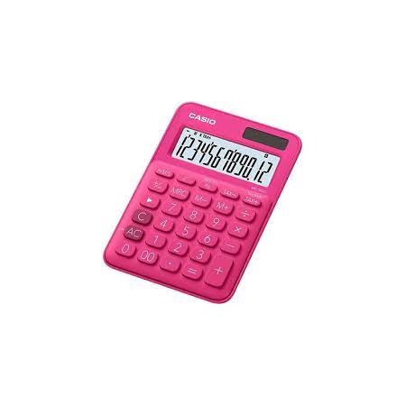 CALCOLATRICE DA TAVOLO CASIO 12 CIFRE MS-20UC FUCSIA
