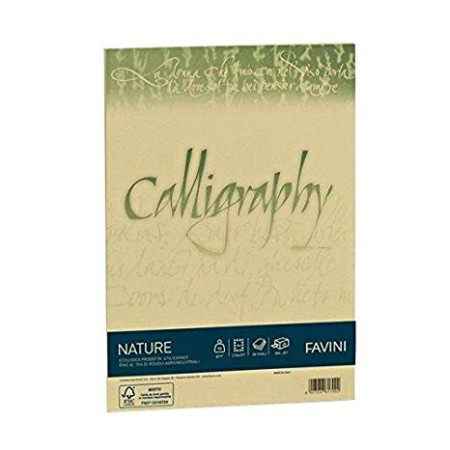 CARTA PERGAMENATA A4 GR. 90 FAVINI NATURE ALGA AVORIO