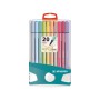 BIRO STABILO PEN 68 BRUSH X 20 PASTEL