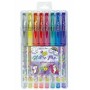 BLISTER 8 BIRO GLITTER PROFUMATE UNICORNO