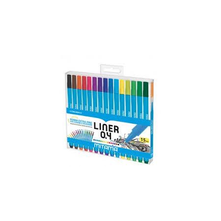 BIRO LINER 0.4 MITAMA COLORI ASSORTITI PZ.15