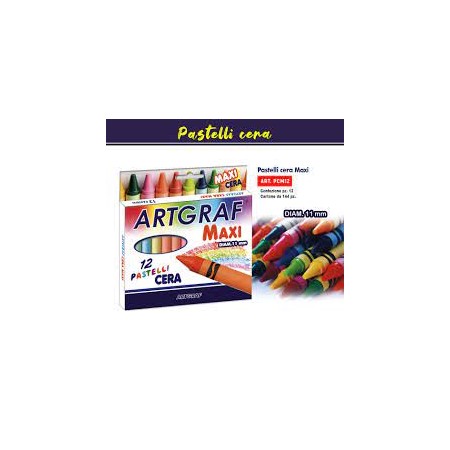PASTELLI CERA MAXI X 12 ARTGRAF