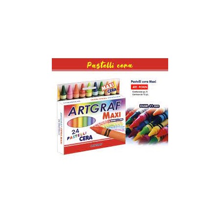 PASTELLI CERA MAXI X 24 ARTGRAF