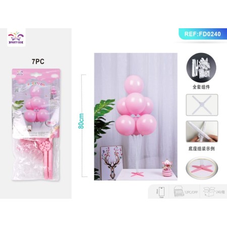 SET PALLONCINI ROSA 80 CM. PZ.7
